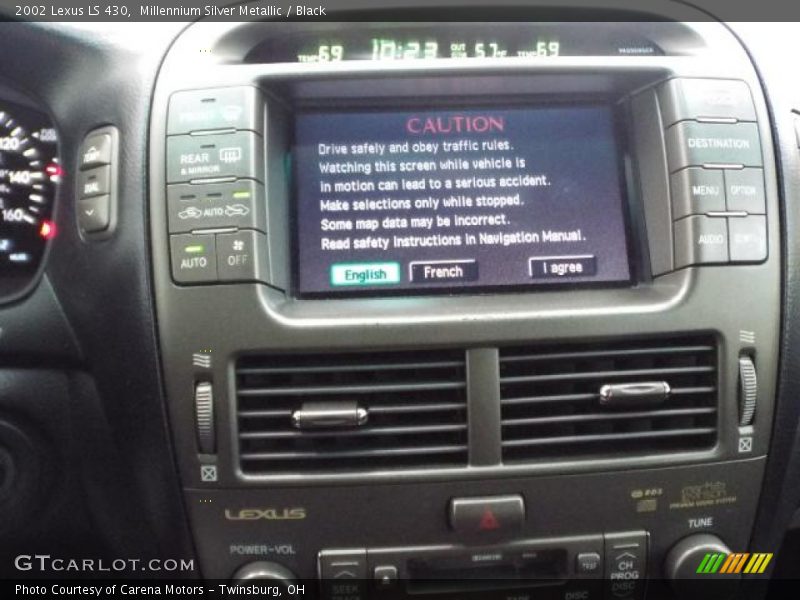Millennium Silver Metallic / Black 2002 Lexus LS 430