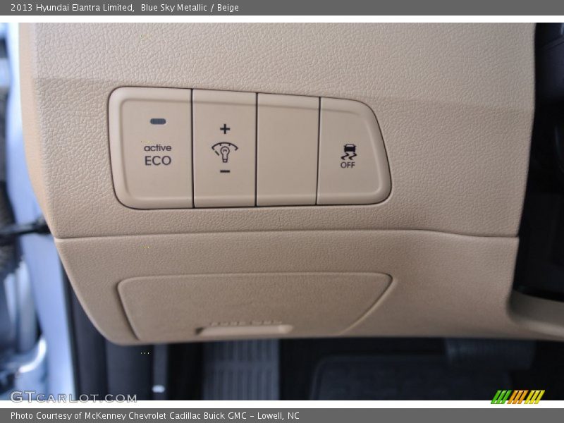 Blue Sky Metallic / Beige 2013 Hyundai Elantra Limited