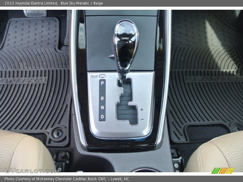 Blue Sky Metallic / Beige 2013 Hyundai Elantra Limited
