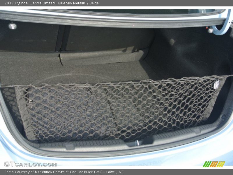Blue Sky Metallic / Beige 2013 Hyundai Elantra Limited