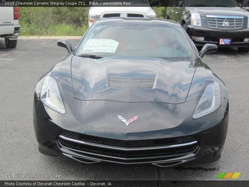Black / Adrenaline Red 2015 Chevrolet Corvette Stingray Coupe Z51