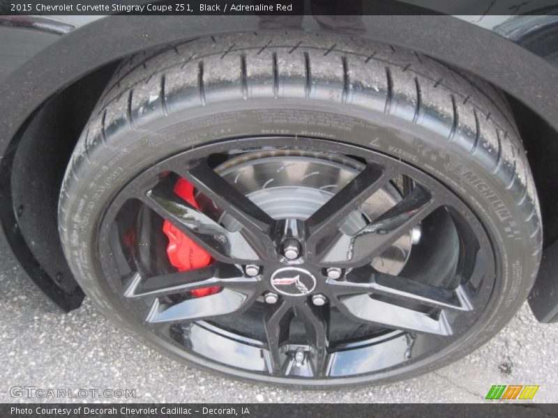 Black / Adrenaline Red 2015 Chevrolet Corvette Stingray Coupe Z51