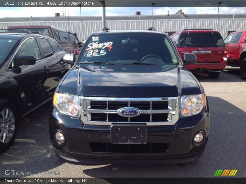 Ebony Black / Stone 2012 Ford Escape XLT 4WD