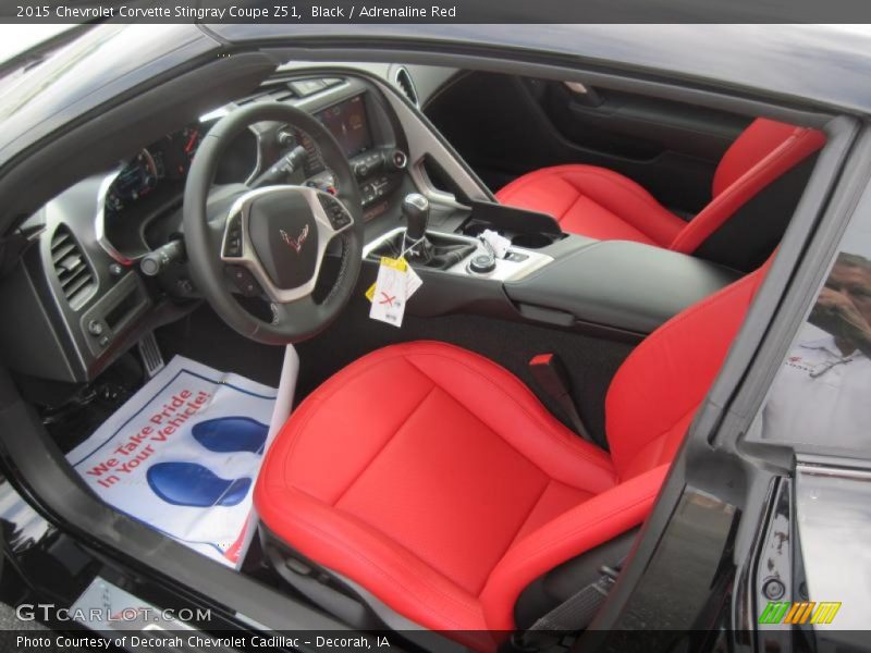  2015 Corvette Stingray Coupe Z51 Adrenaline Red Interior