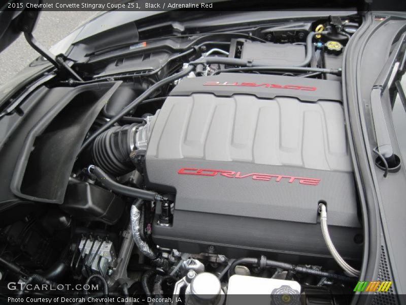 Black / Adrenaline Red 2015 Chevrolet Corvette Stingray Coupe Z51
