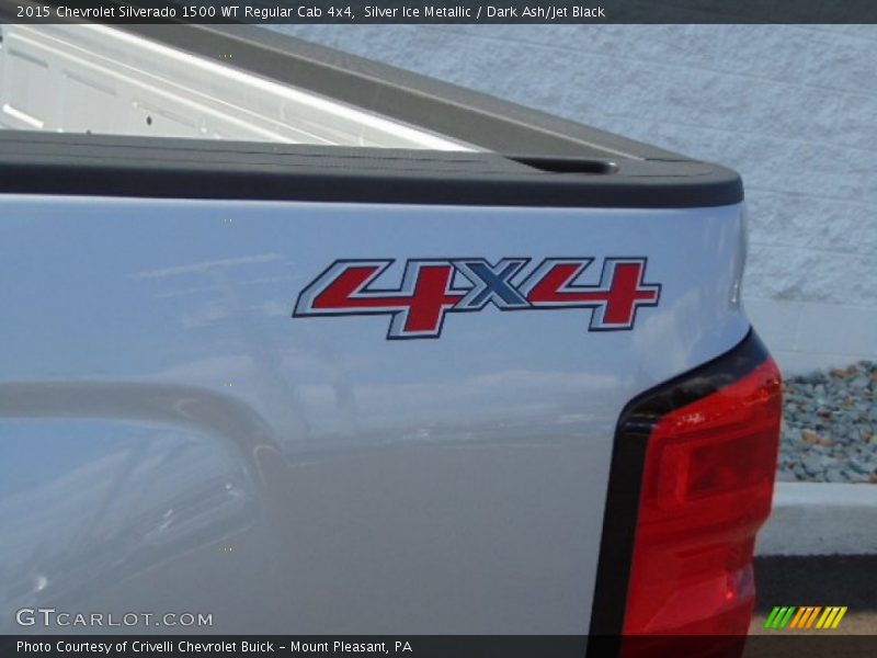 Silver Ice Metallic / Dark Ash/Jet Black 2015 Chevrolet Silverado 1500 WT Regular Cab 4x4