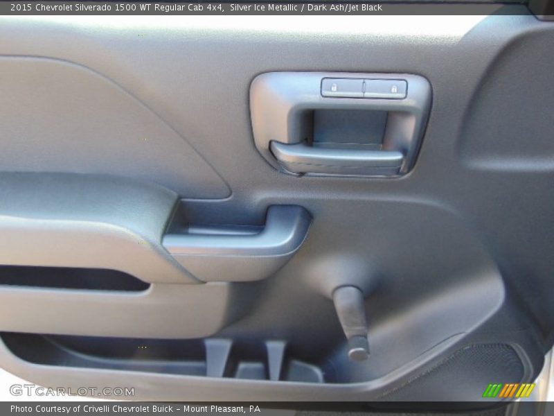 Silver Ice Metallic / Dark Ash/Jet Black 2015 Chevrolet Silverado 1500 WT Regular Cab 4x4