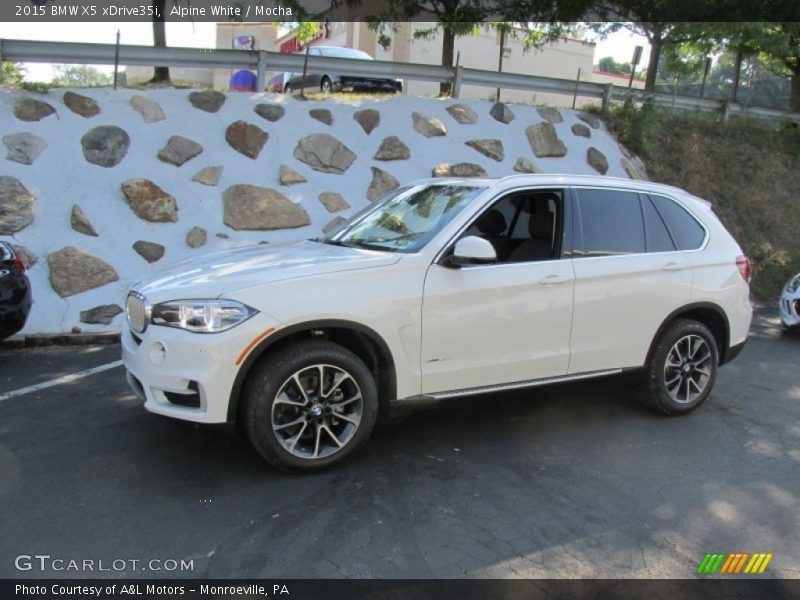 Alpine White / Mocha 2015 BMW X5 xDrive35i