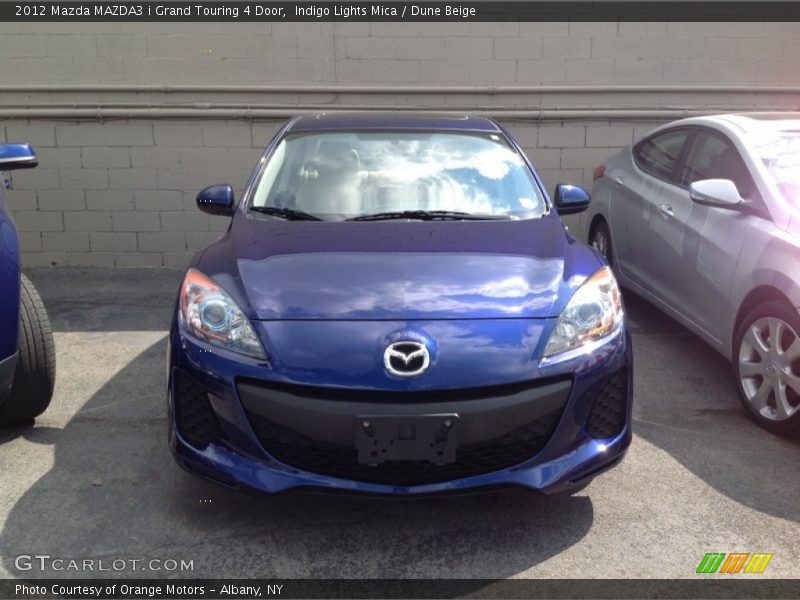 Indigo Lights Mica / Dune Beige 2012 Mazda MAZDA3 i Grand Touring 4 Door