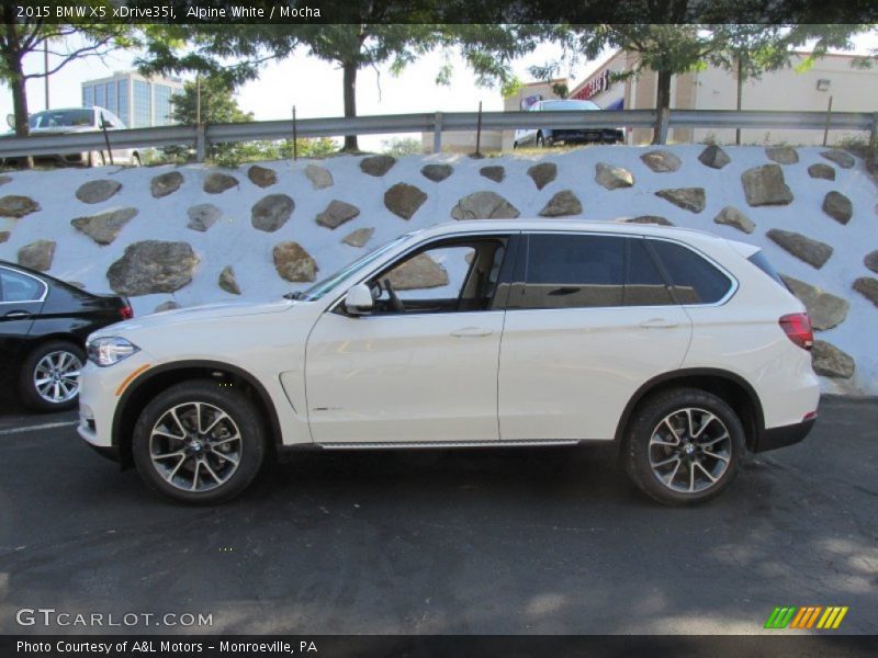 Alpine White / Mocha 2015 BMW X5 xDrive35i