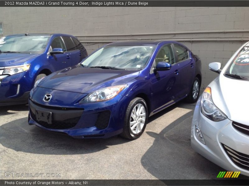 Indigo Lights Mica / Dune Beige 2012 Mazda MAZDA3 i Grand Touring 4 Door
