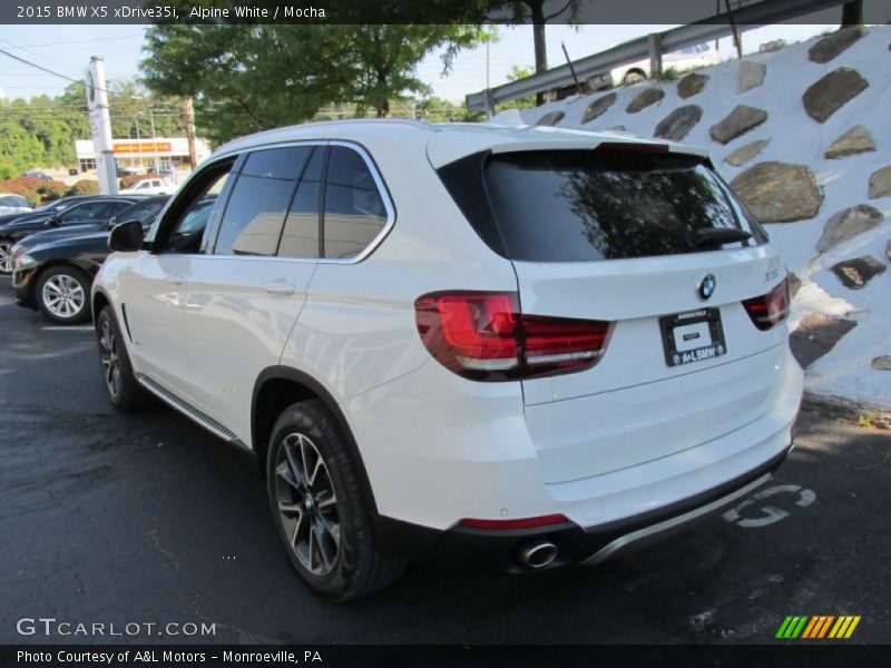 Alpine White / Mocha 2015 BMW X5 xDrive35i