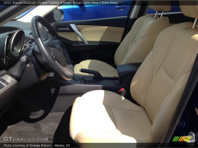 Indigo Lights Mica / Dune Beige 2012 Mazda MAZDA3 i Grand Touring 4 Door