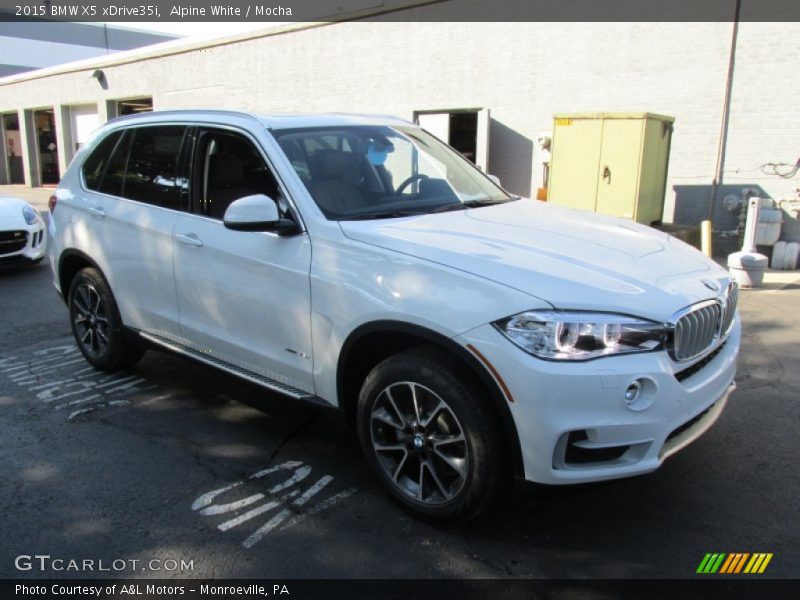 Alpine White / Mocha 2015 BMW X5 xDrive35i