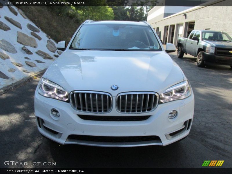 Alpine White / Mocha 2015 BMW X5 xDrive35i