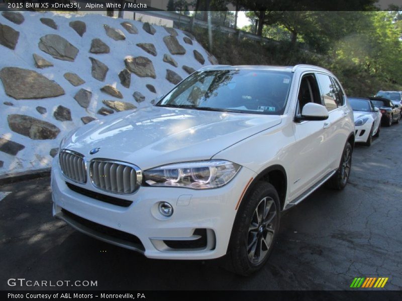 Alpine White / Mocha 2015 BMW X5 xDrive35i