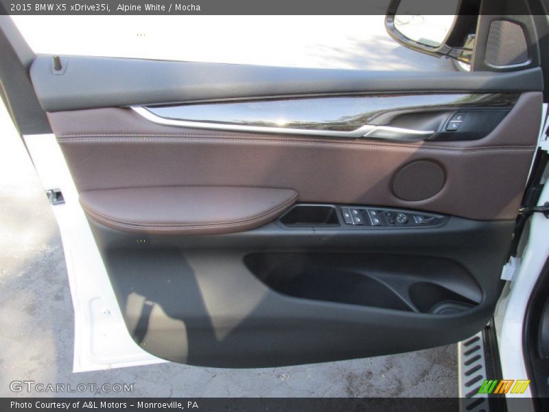 Alpine White / Mocha 2015 BMW X5 xDrive35i