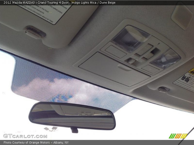 Indigo Lights Mica / Dune Beige 2012 Mazda MAZDA3 i Grand Touring 4 Door