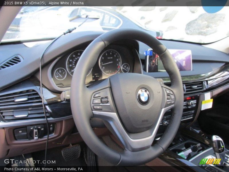 Alpine White / Mocha 2015 BMW X5 xDrive35i