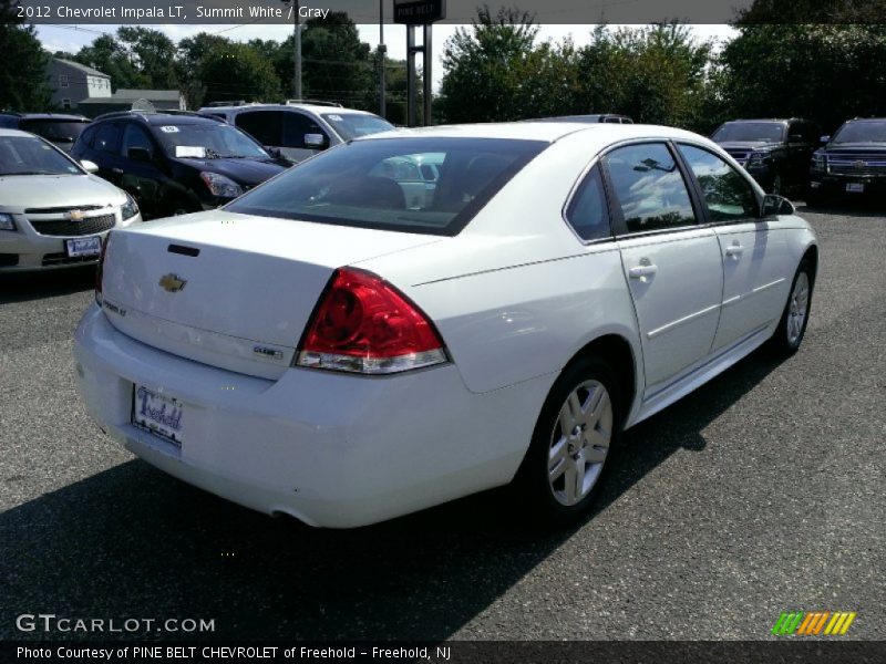 Summit White / Gray 2012 Chevrolet Impala LT