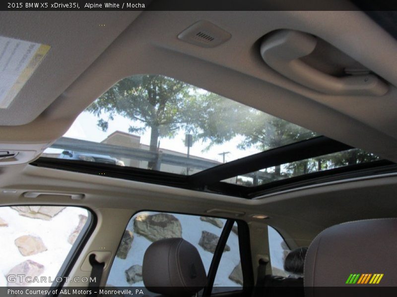 Alpine White / Mocha 2015 BMW X5 xDrive35i