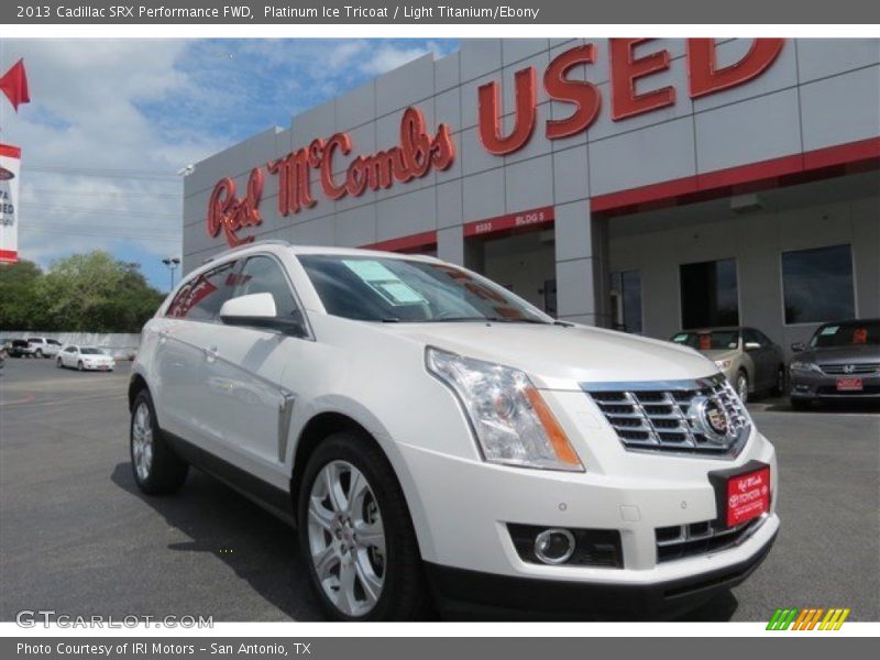 Platinum Ice Tricoat / Light Titanium/Ebony 2013 Cadillac SRX Performance FWD