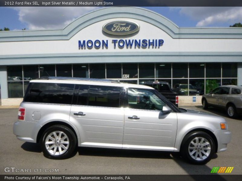 Ingot Silver Metallic / Medium Light Stone 2012 Ford Flex SEL
