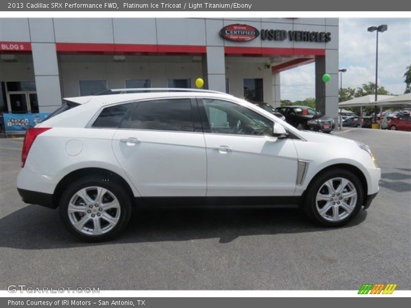 Platinum Ice Tricoat / Light Titanium/Ebony 2013 Cadillac SRX Performance FWD