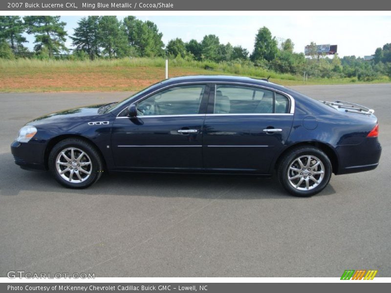 Ming Blue Metallic / Cocoa/Shale 2007 Buick Lucerne CXL
