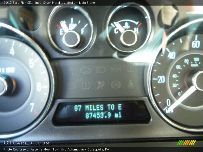 Ingot Silver Metallic / Medium Light Stone 2012 Ford Flex SEL