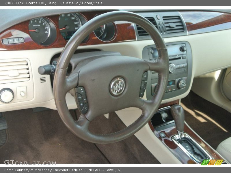 Ming Blue Metallic / Cocoa/Shale 2007 Buick Lucerne CXL