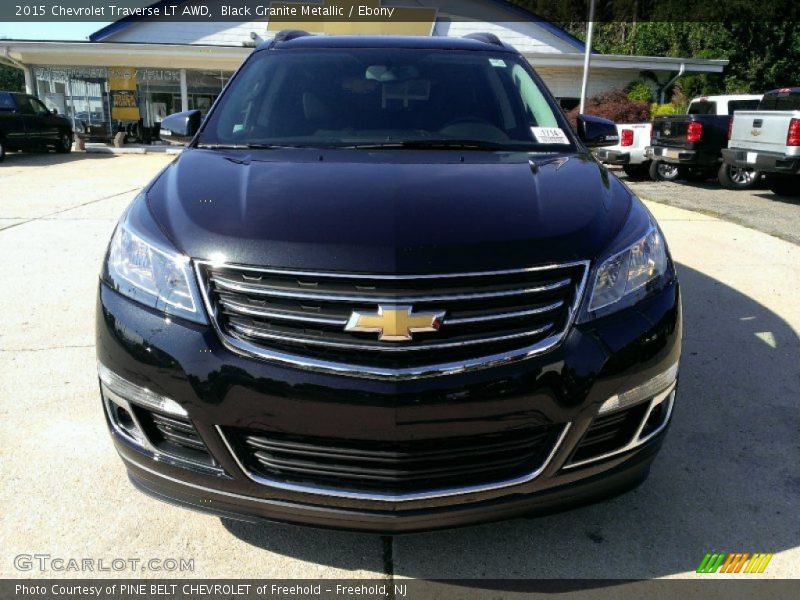 Black Granite Metallic / Ebony 2015 Chevrolet Traverse LT AWD