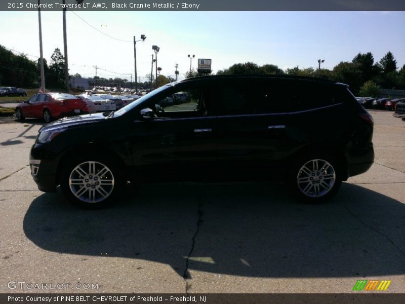 Black Granite Metallic / Ebony 2015 Chevrolet Traverse LT AWD