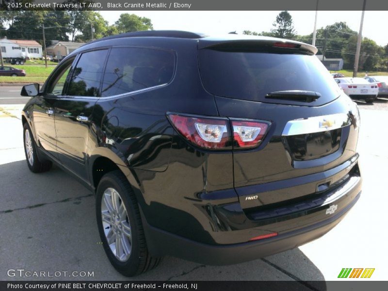 Black Granite Metallic / Ebony 2015 Chevrolet Traverse LT AWD
