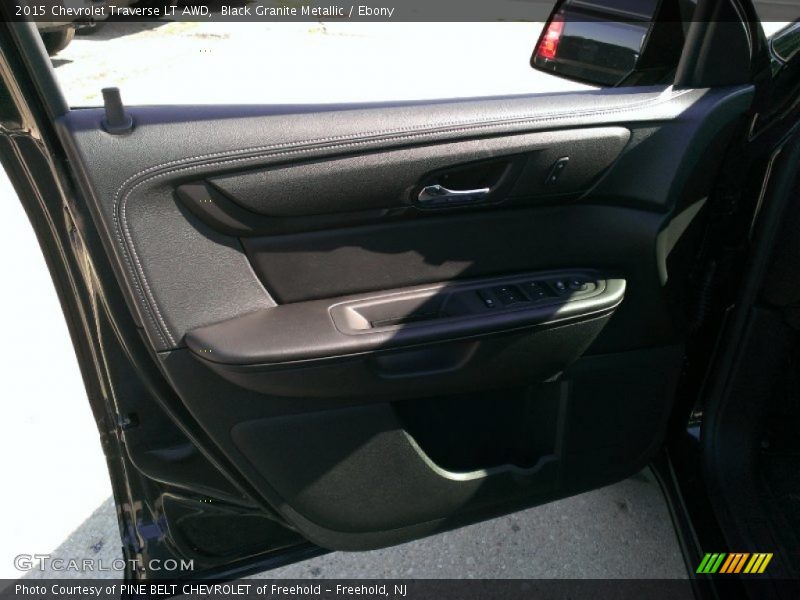 Black Granite Metallic / Ebony 2015 Chevrolet Traverse LT AWD