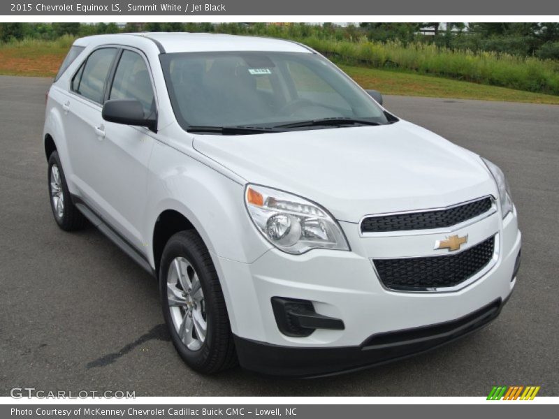 Summit White / Jet Black 2015 Chevrolet Equinox LS