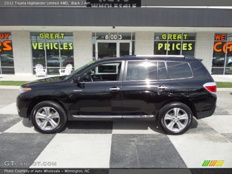 Black / Ash 2012 Toyota Highlander Limited 4WD