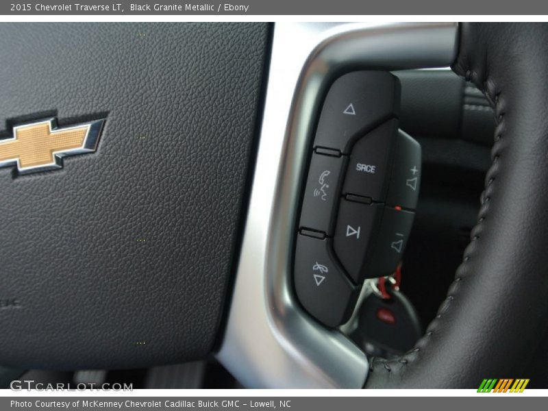 Black Granite Metallic / Ebony 2015 Chevrolet Traverse LT