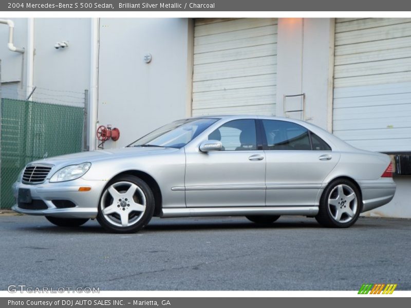 Brilliant Silver Metallic / Charcoal 2004 Mercedes-Benz S 500 Sedan