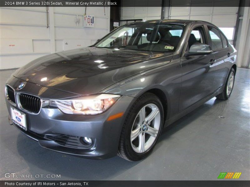 Mineral Grey Metallic / Black 2014 BMW 3 Series 328i Sedan