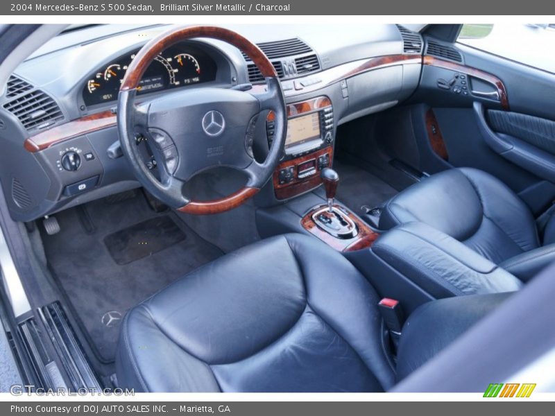 Brilliant Silver Metallic / Charcoal 2004 Mercedes-Benz S 500 Sedan