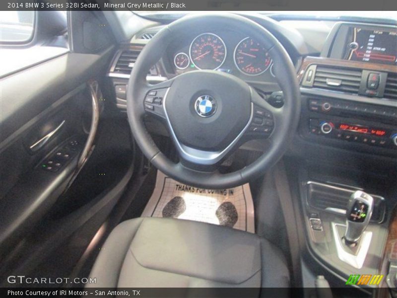 Mineral Grey Metallic / Black 2014 BMW 3 Series 328i Sedan
