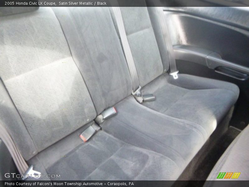Satin Silver Metallic / Black 2005 Honda Civic LX Coupe