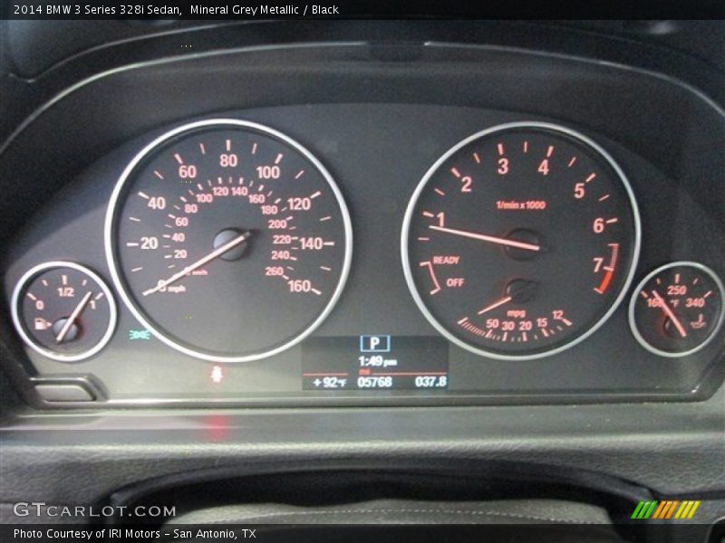 Mineral Grey Metallic / Black 2014 BMW 3 Series 328i Sedan