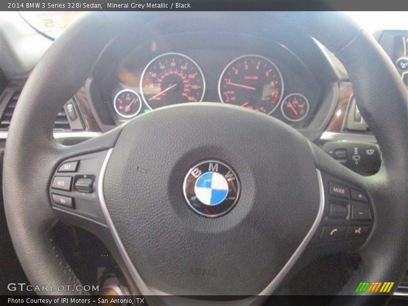 Mineral Grey Metallic / Black 2014 BMW 3 Series 328i Sedan