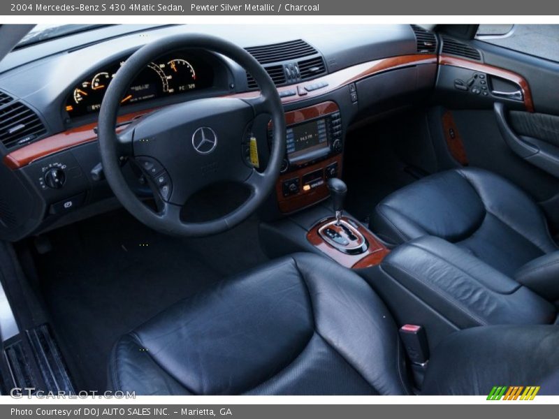 Pewter Silver Metallic / Charcoal 2004 Mercedes-Benz S 430 4Matic Sedan