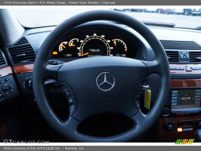 Pewter Silver Metallic / Charcoal 2004 Mercedes-Benz S 430 4Matic Sedan
