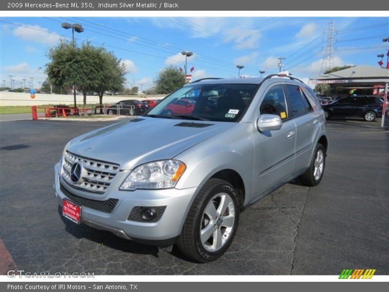 Iridium Silver Metallic / Black 2009 Mercedes-Benz ML 350