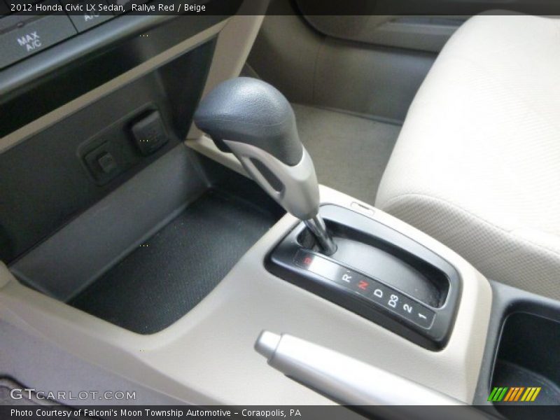 Rallye Red / Beige 2012 Honda Civic LX Sedan