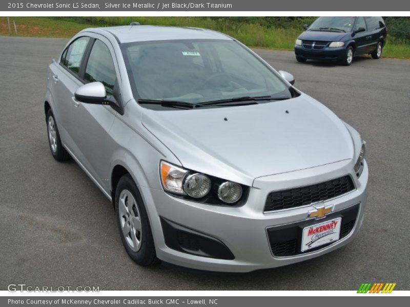 Silver Ice Metallic / Jet Black/Dark Titanium 2015 Chevrolet Sonic LS Sedan